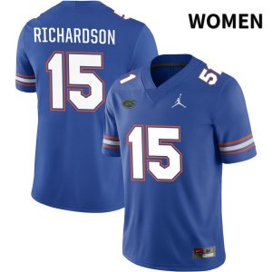 Women's Florida Gators #15 Anthony Richardson NCAA Jordan Brand Royal NIL 2022 Authentic Stitched College Football Jersey ERA0862XJ